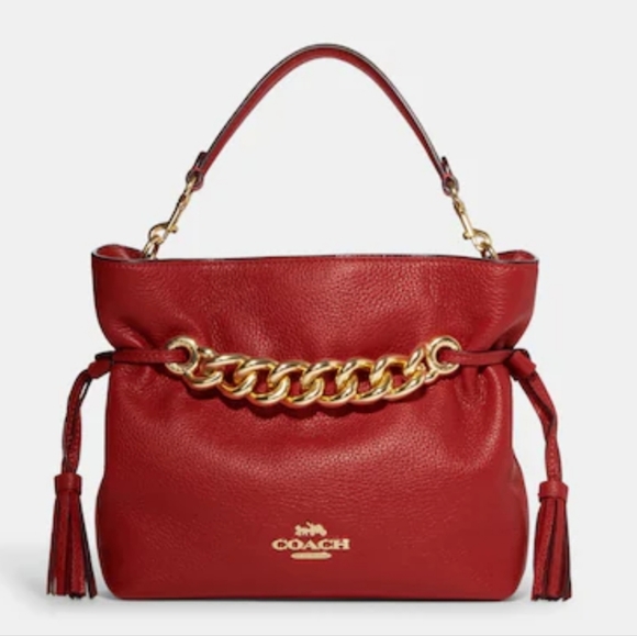 Coach Handbags - COPY - NWT Coach Leather Andy Satchel Red